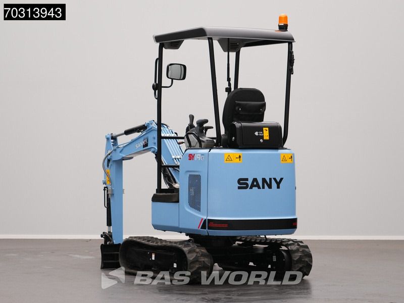 2024 Sany SY19E mini excavator, rear three-quarter view 2024 Sany SY19E mini excavator, rear three-quarter view