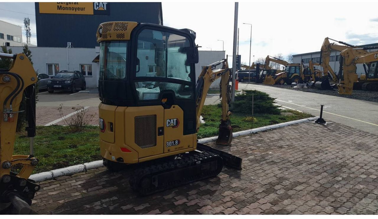 2021 Caterpillar 301.8-05 crawler excavator, rear three-quarter view 2021 Caterpillar 301.8-05 crawler excavator, rear three-quarter view