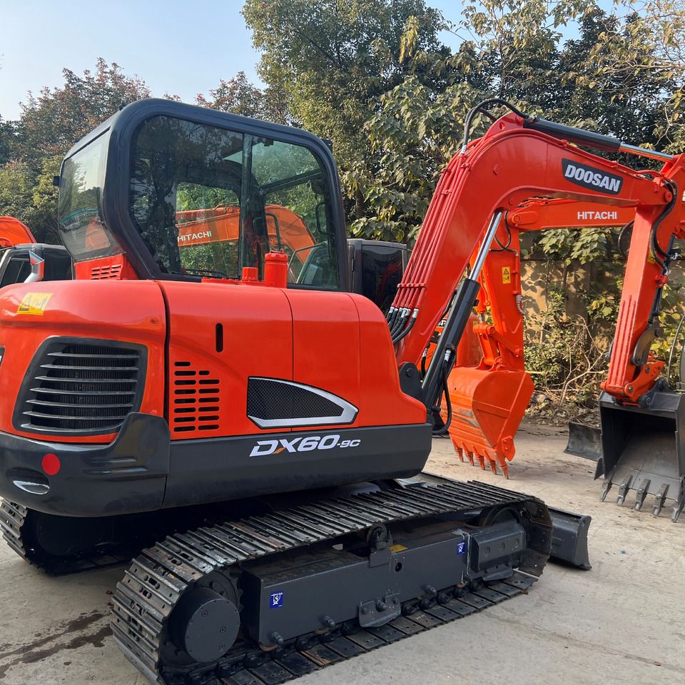 2022 Doosan DX60-9C mini excavator, side view