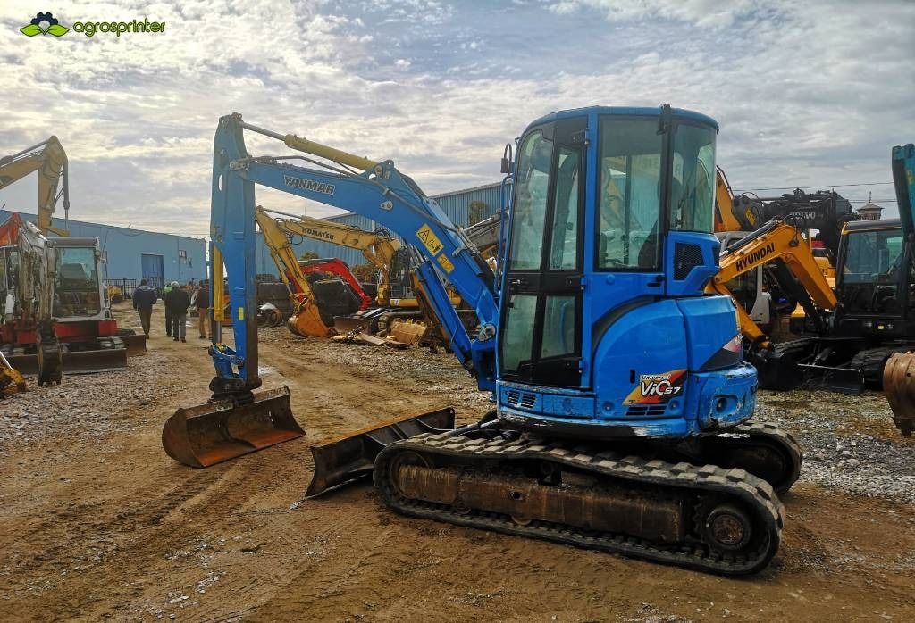 2013 Yanmar ViO57 mini excavator, three-quarter view 2013 Yanmar ViO57 mini excavator, three-quarter view
