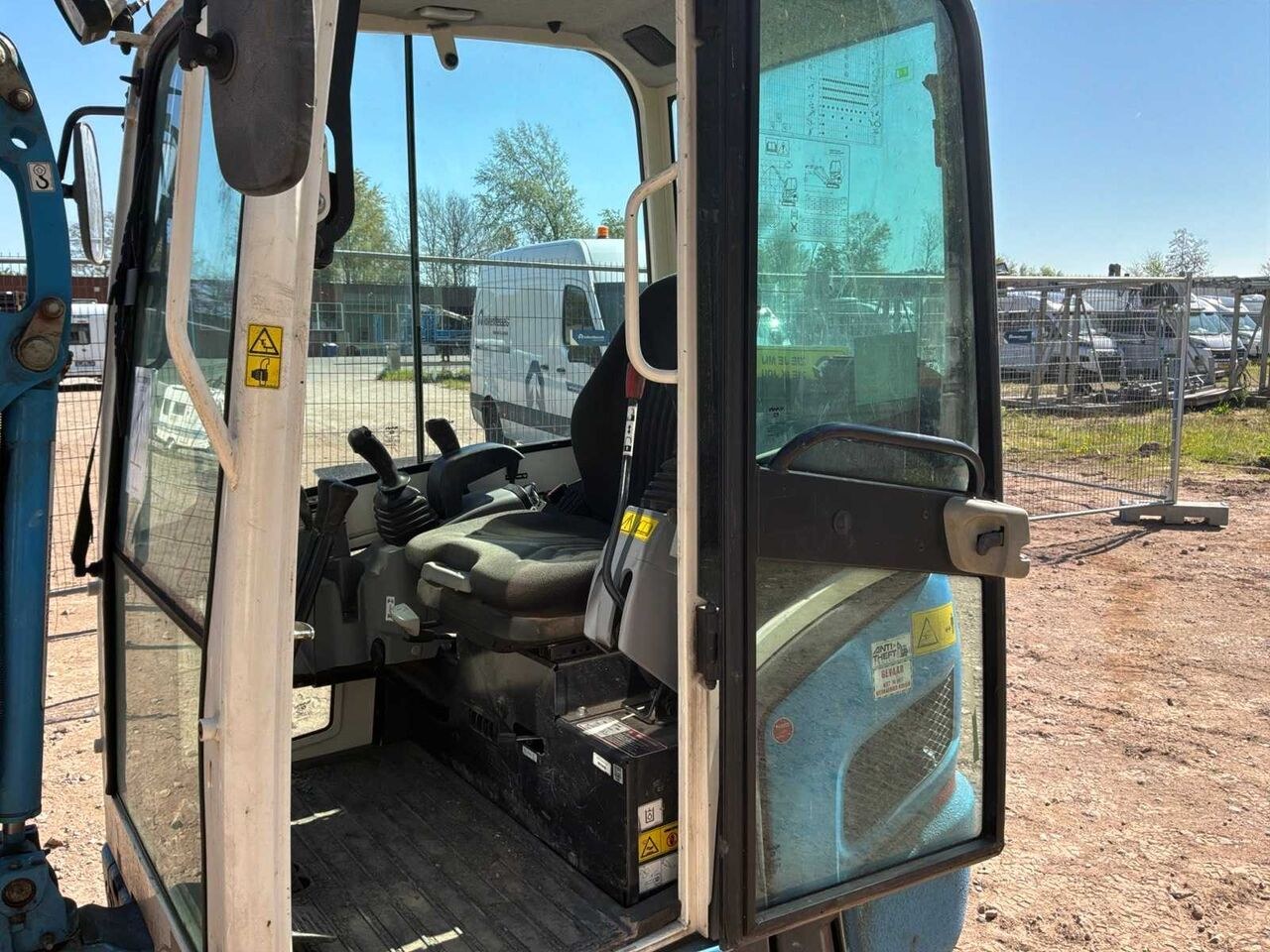 2019 Kubota KX019-4 mini excavator cab interior view