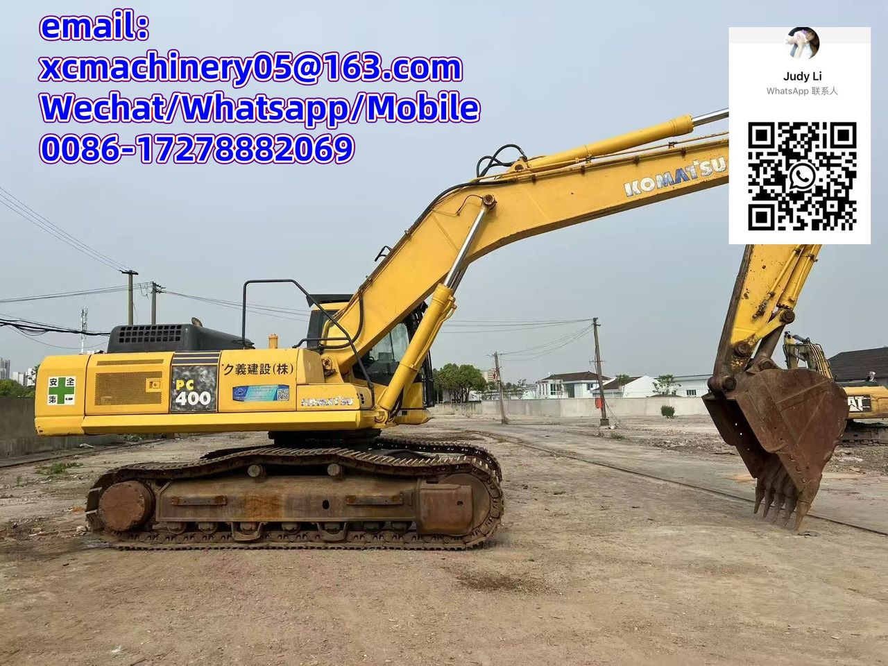 2020 Komatsu PC400 crawler excavator, side view