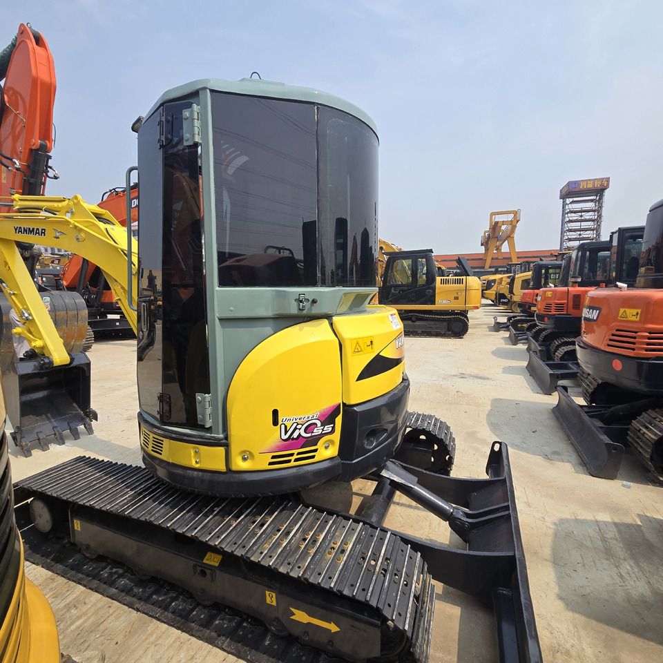2022 Yanmar ViO55 mini excavator, front three-quarter view