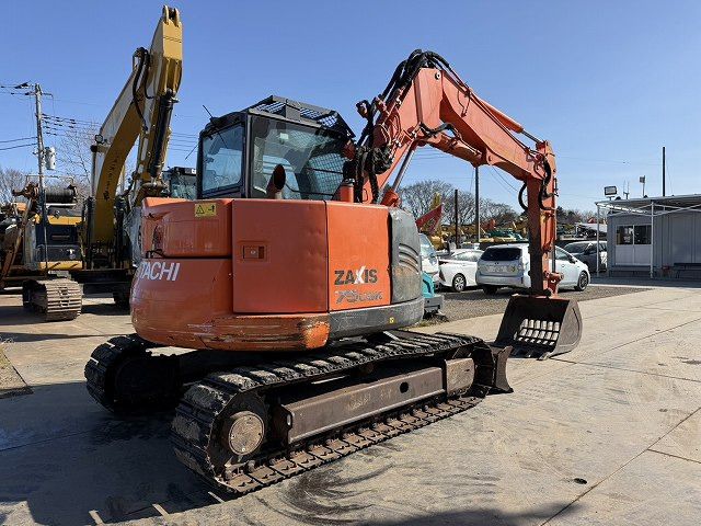2016 Hitachi Zaxis 75USK crawler excavator, rear three-quarter view