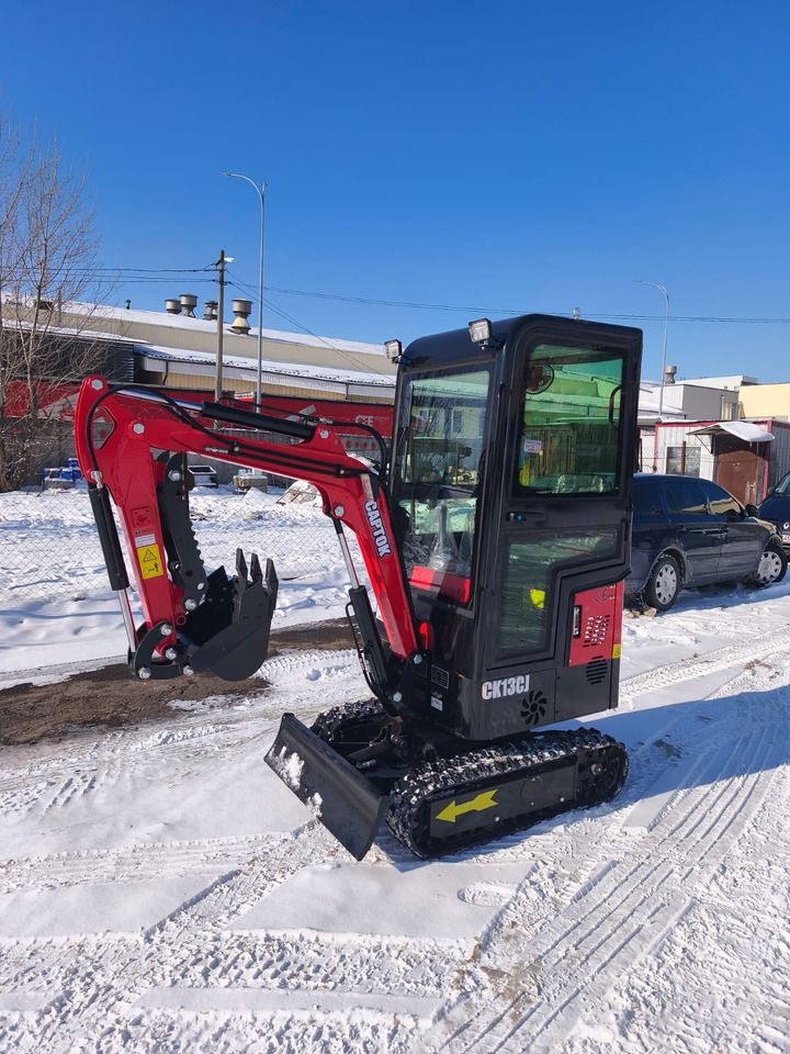 2025 Captok CK13S mini excavator, side profile view