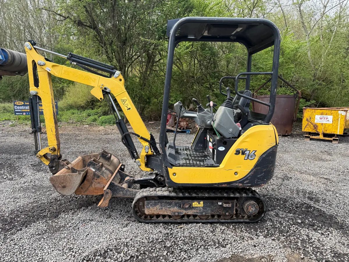 2019 Yanmar SV16 mini excavator, side view 2019 Yanmar SV16 mini excavator, side view