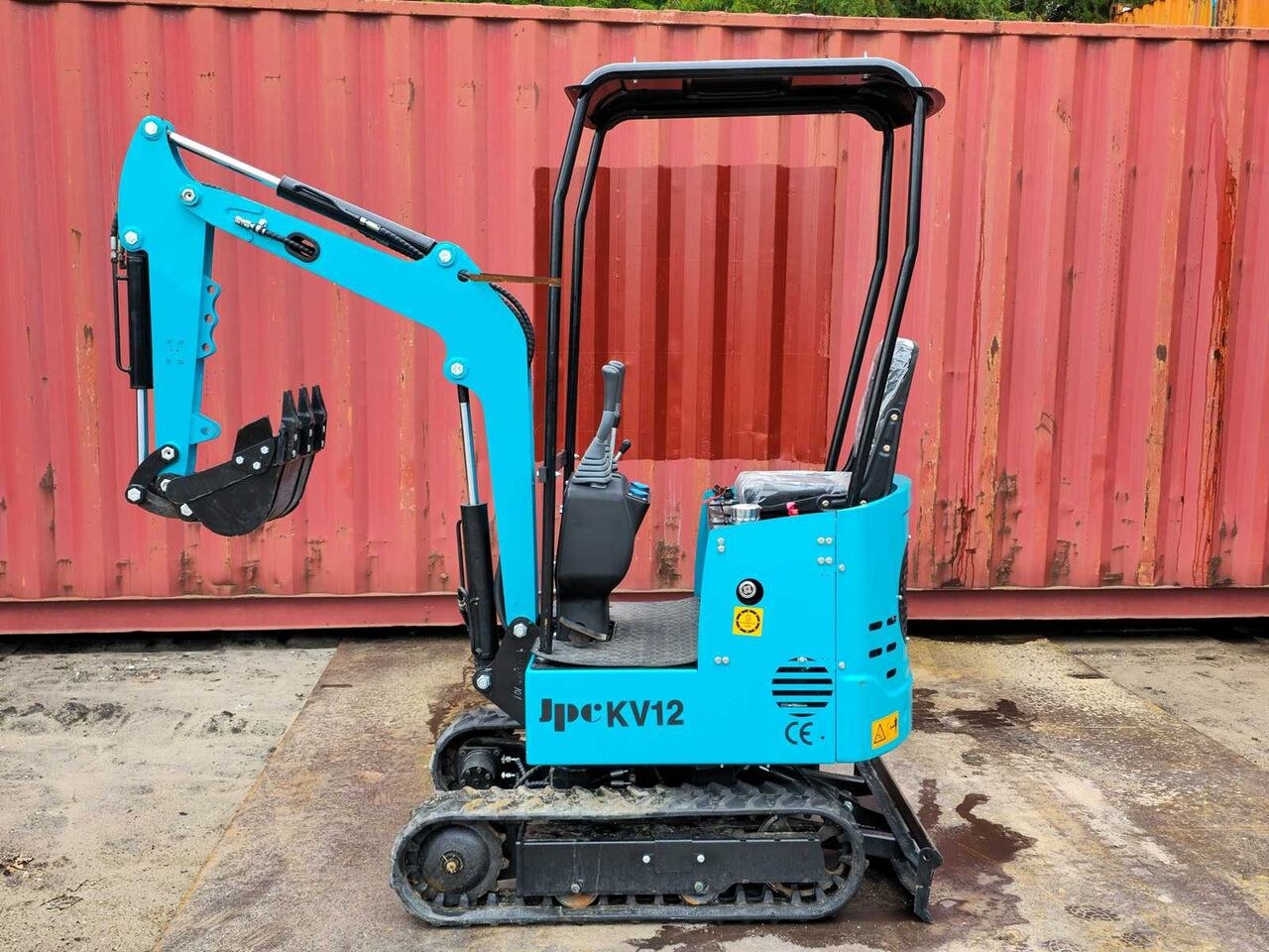 2025 JPC KV12 mini excavator, front three-quarter view 2025 JPC KV12 mini excavator, front three-quarter view
