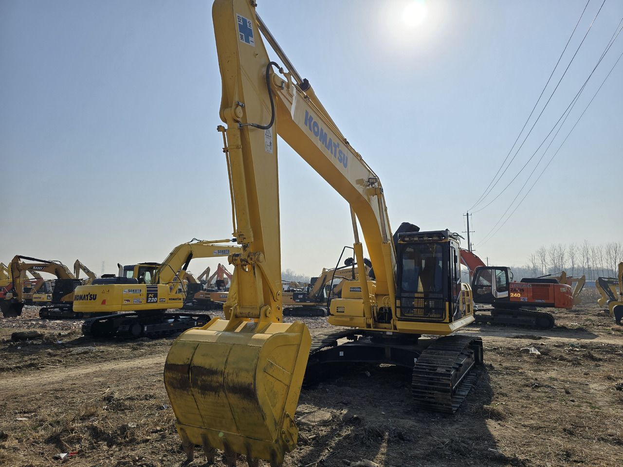2025 Komatsu PC240-8 crawler excavator, front view