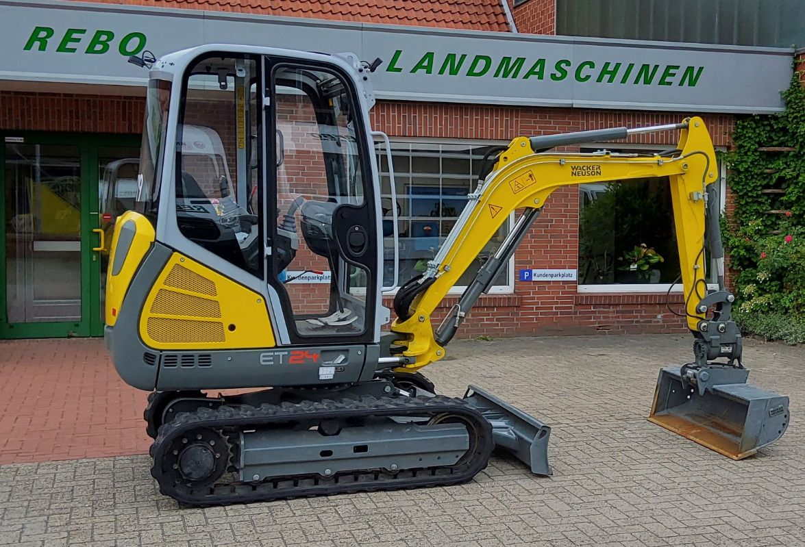 2022 Wacker Neuson ET24 mini excavator, side view