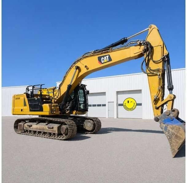 2019 Caterpillar 336 crawler excavator, side profile view