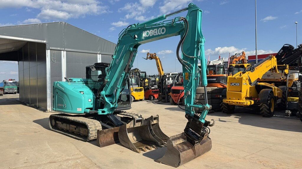 2020 Kobelco SK85MSR-7 mini excavator, side view