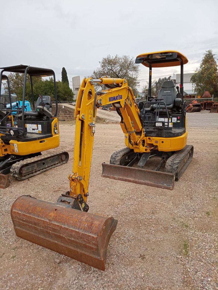 2022 Komatsu PC24MR-5 mini excavator, front three-quarter view 2022 Komatsu PC24MR-5 mini excavator, front three-quarter view