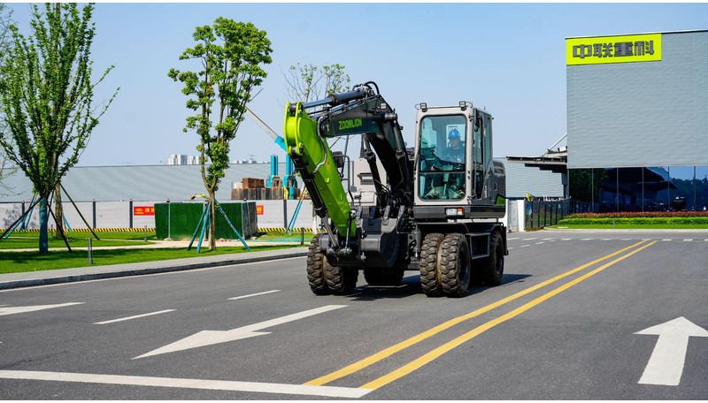 2025 Zoomlion ZE150WG wheel excavator, front three-quarter view 2025 Zoomlion ZE150WG wheel excavator, front three-quarter view