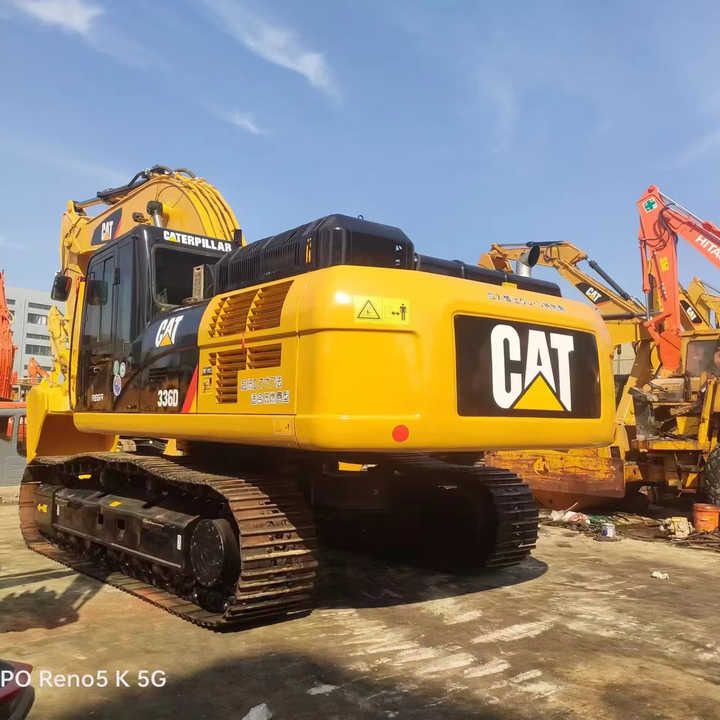 2022 Caterpillar 336D crawler excavator, rear three-quarter view