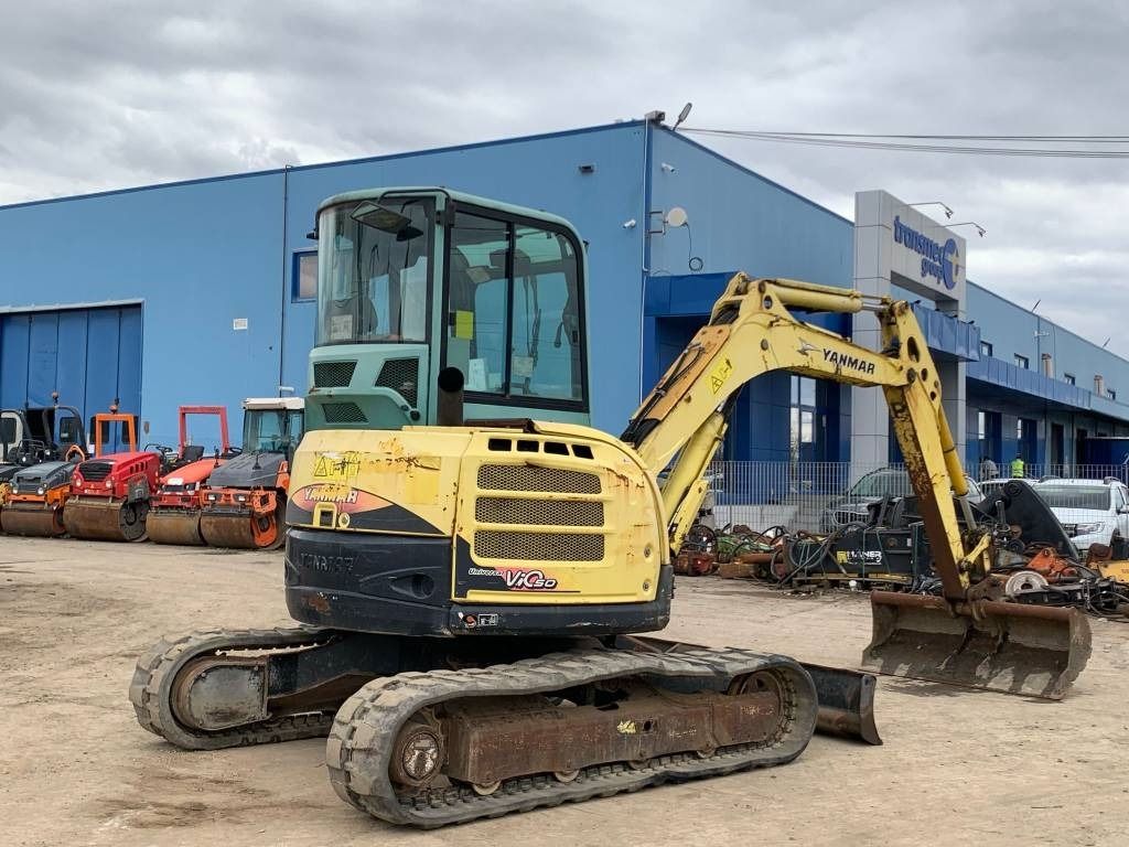 2011 Yanmar VIO50 mini excavator, rear three-quarter view 2011 Yanmar VIO50 mini excavator, rear three-quarter view