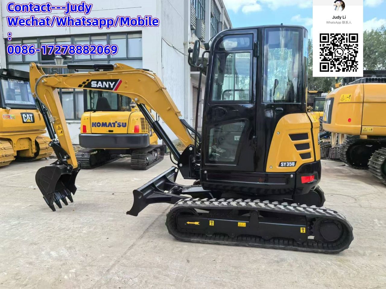 2024 Sany SY35U mini excavator, side profile view 2024 Sany SY35U mini excavator, side profile view