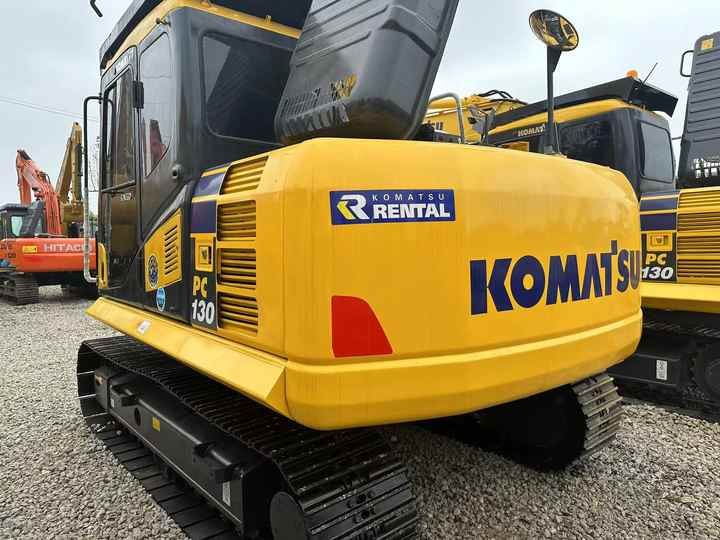 2020 Komatsu PC130-7 crawler excavator rear view