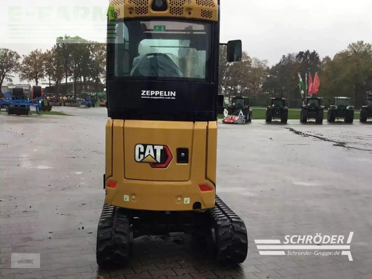 2022 Caterpillar 302CR mini excavator, rear view 2022 Caterpillar 302CR mini excavator, rear view