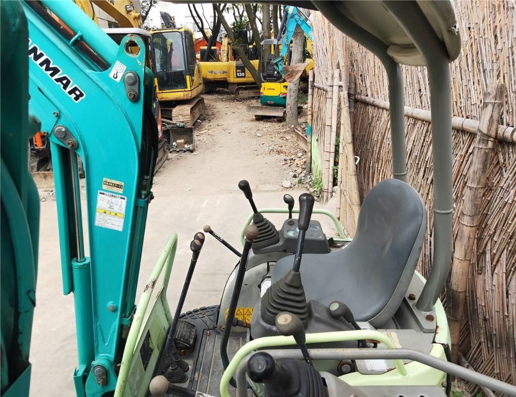 2023 Yanmar VIO15 mini excavator operator station view 2023 Yanmar VIO15 mini excavator operator station view