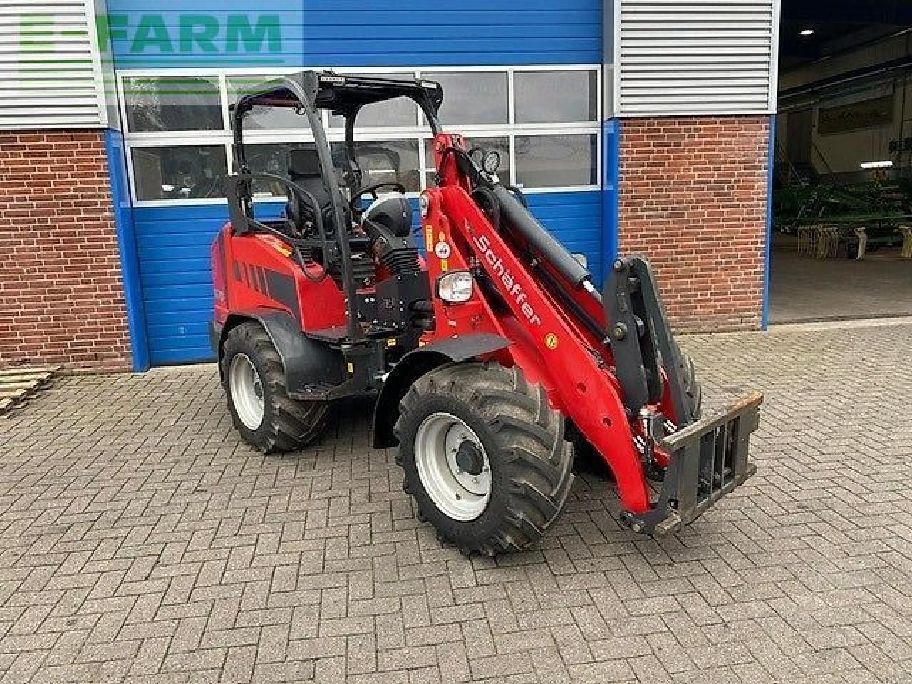 2019 Schäffer 4670 mini excavator, front three-quarter view 2019 Schäffer 4670 mini excavator, front three-quarter view