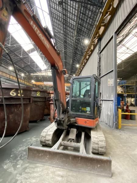2021 Hitachi ZAXIS 55U-6 mini excavator front view 2021 Hitachi ZAXIS 55U-6 mini excavator front view