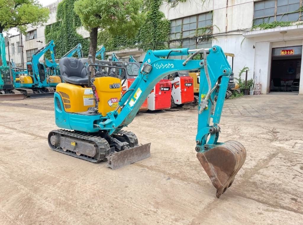 2024 Kubota U-008 mini excavator, three-quarter view 2024 Kubota U-008 mini excavator, three-quarter view