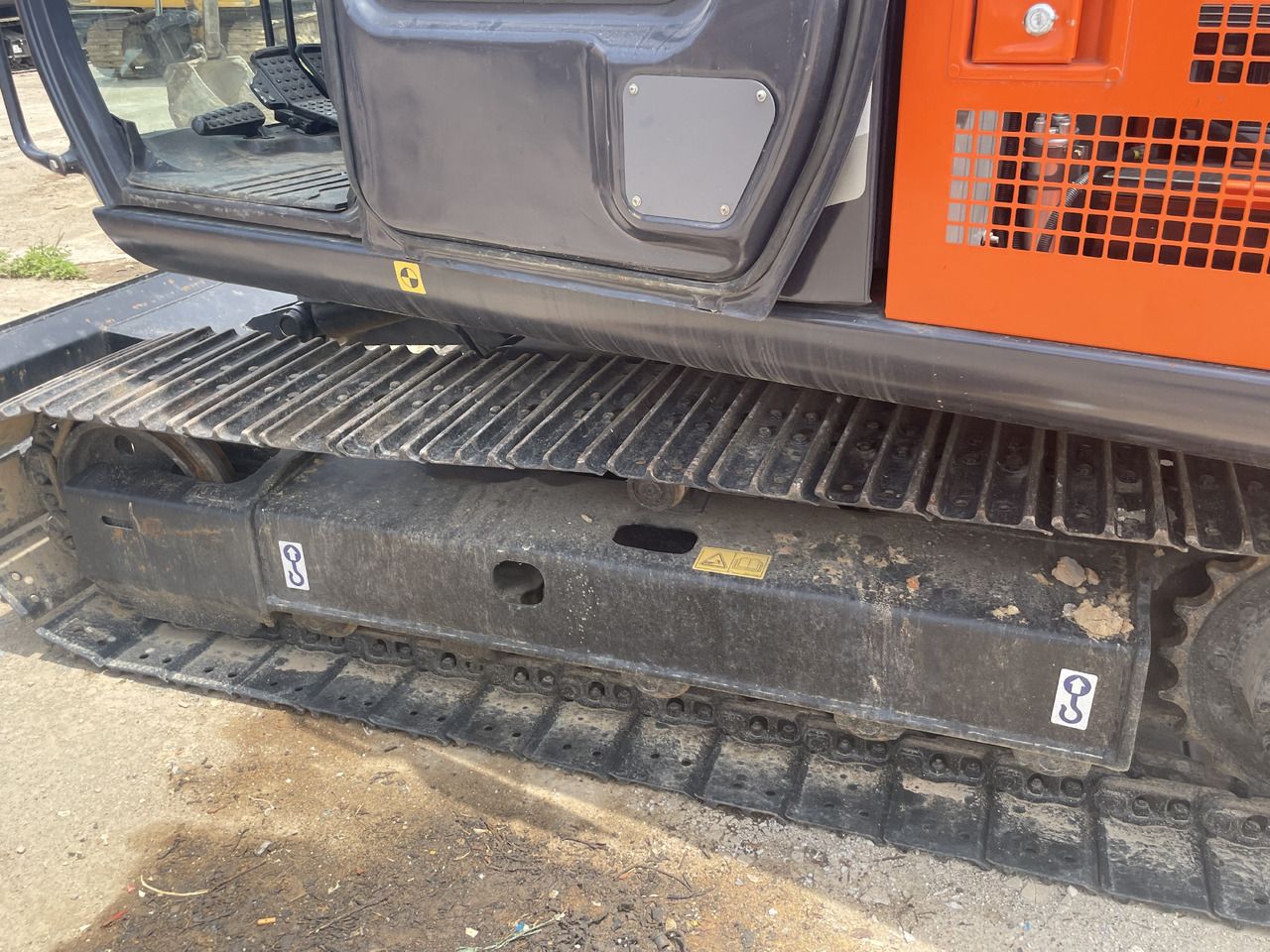 2023 Hitachi ZX70 crawler excavator undercarriage and cab detail