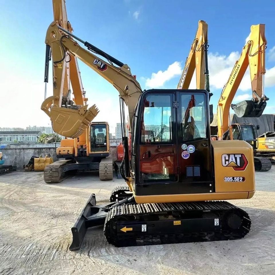 2022 Caterpillar 305.5E2 mini excavator, side profile view