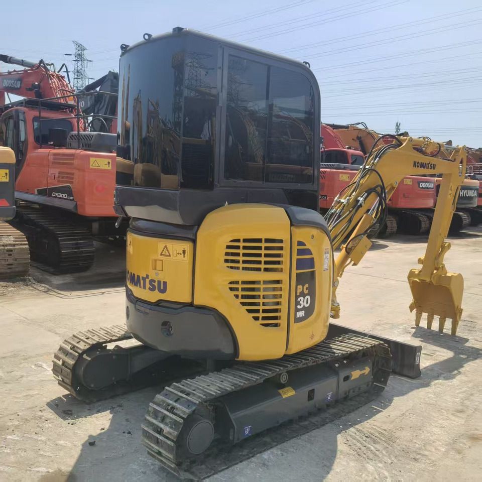 2020 Komatsu PC30 MR mini excavator, rear three-quarter view 2020 Komatsu PC30 MR mini excavator, rear three-quarter view