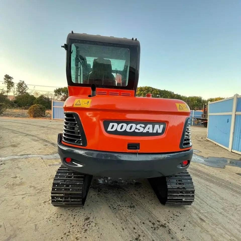 2022 Doosan DX60 mini excavator, rear view