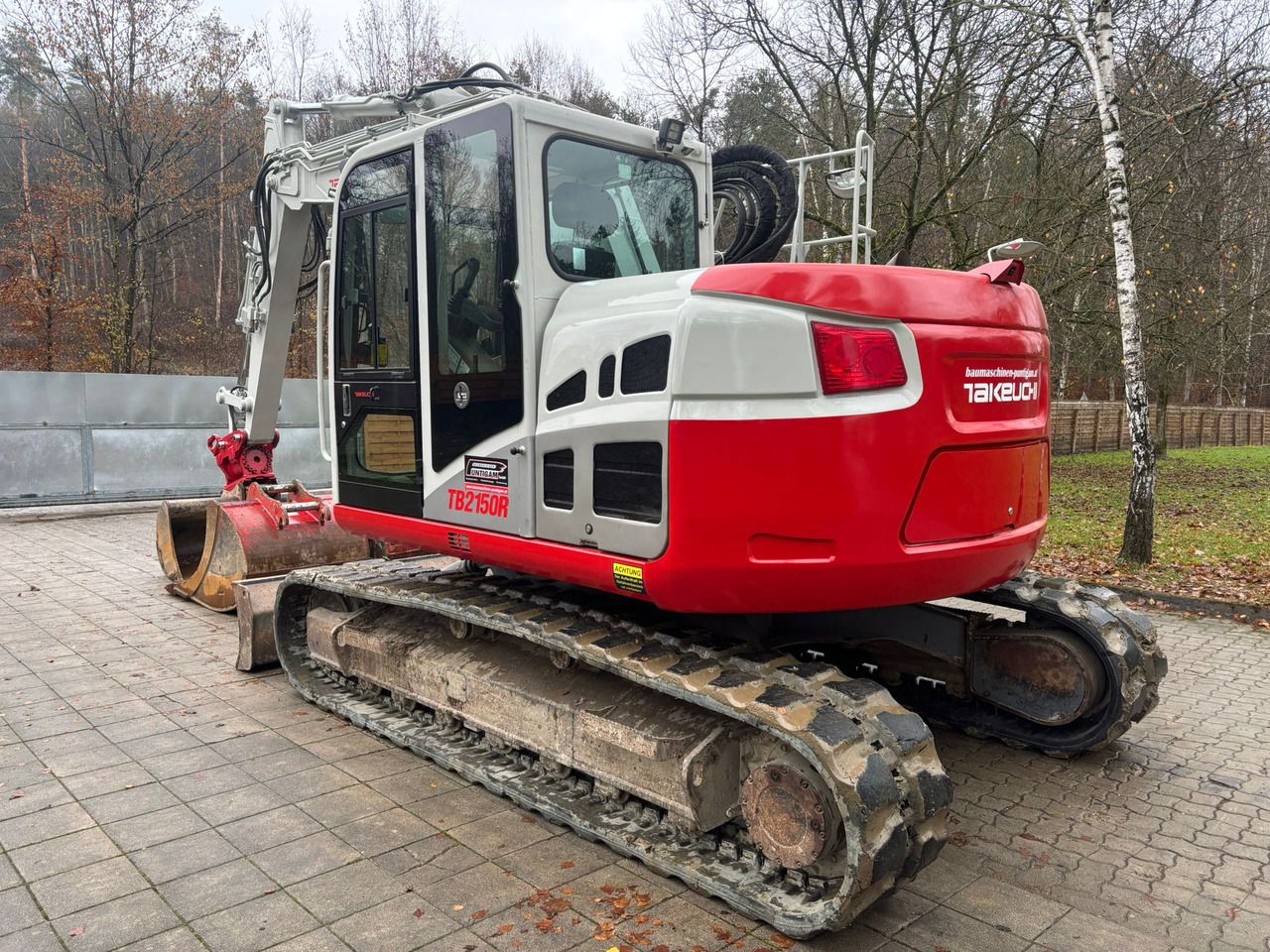 2015 Takeuchi TB2150R crawler excavator, rear three-quarter view 2015 Takeuchi TB2150R crawler excavator, rear three-quarter view