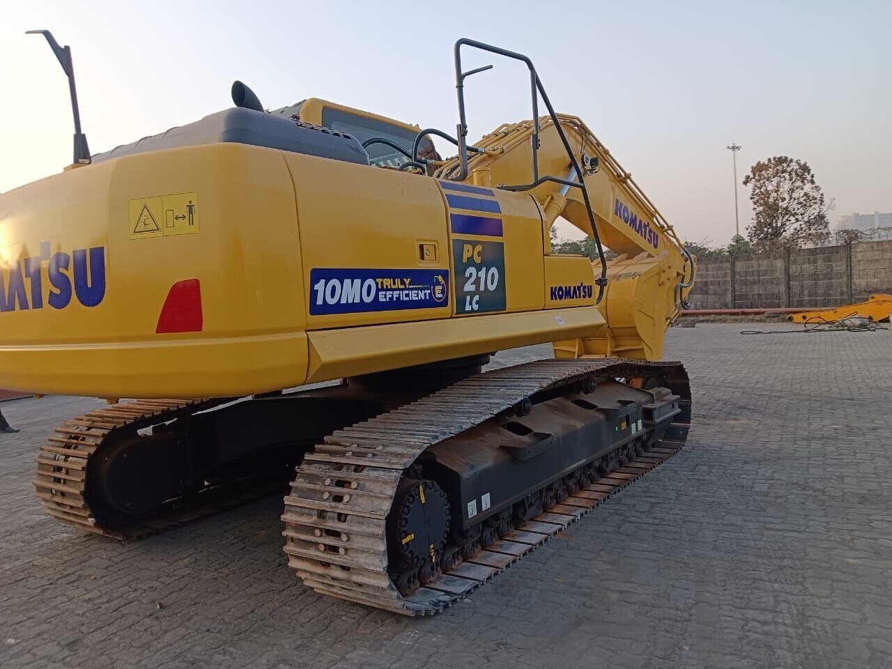 2024 Komatsu PC210 LC crawler excavator rear three-quarter view