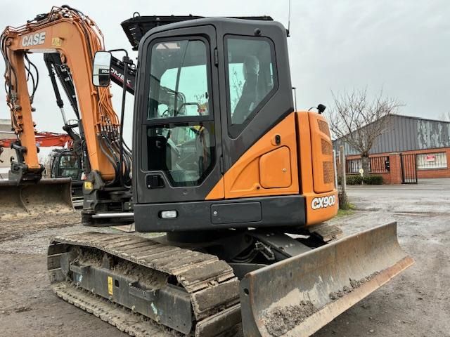 2022 CASE CX 90D mini excavator, side view