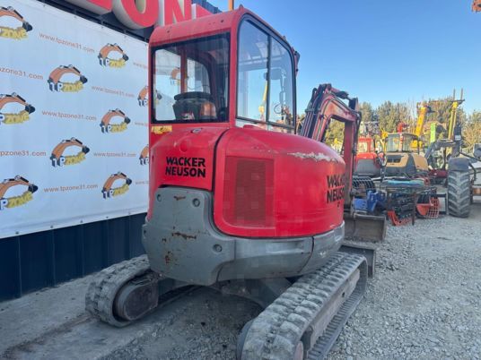 2015 Wacker Neuson EZ38 mini excavator, rear three-quarter view