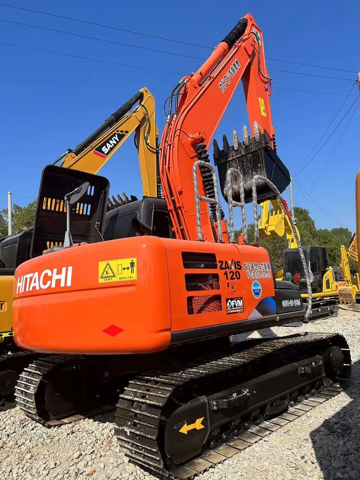 2024 Hitachi Zaxis 120 crawler excavator rear three-quarter view 2024 Hitachi Zaxis 120 crawler excavator rear three-quarter view