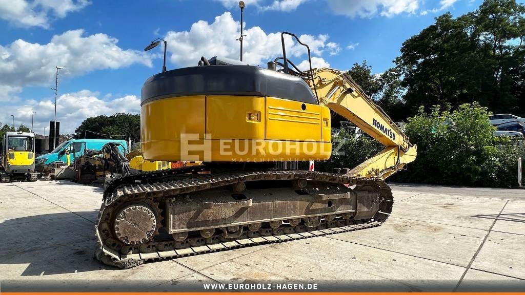 2004 Komatsu PC228USLC-3 crawler excavator, rear three-quarter view