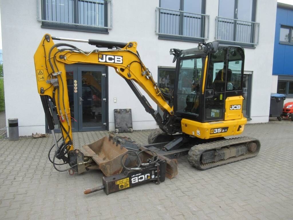 2022 JCB 35Z-1 mini excavator, side profile view 2022 JCB 35Z-1 mini excavator, side profile view