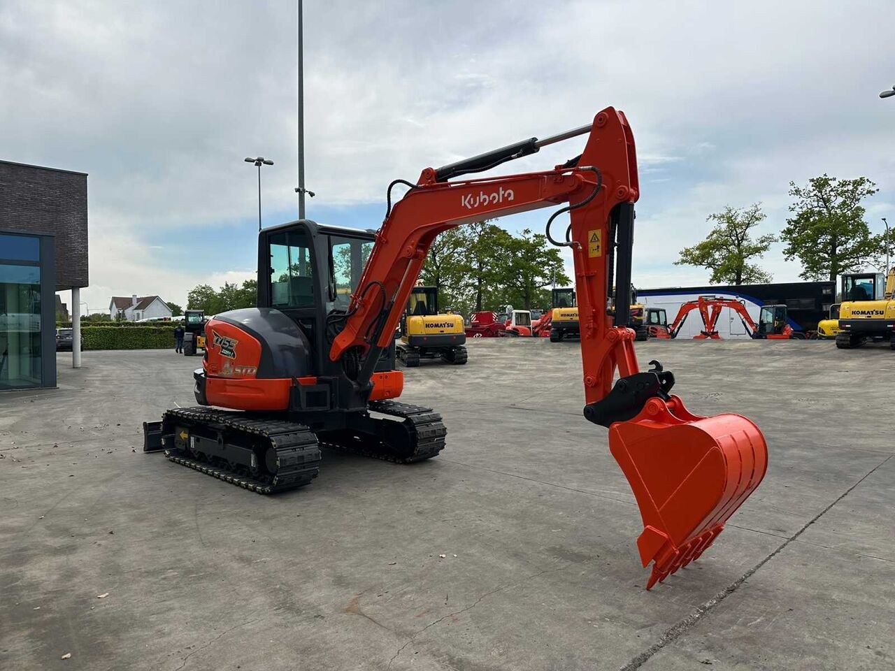 2014 Kubota KX155-5 mini excavator, rear three-quarter view 2014 Kubota KX155-5 mini excavator, rear three-quarter view