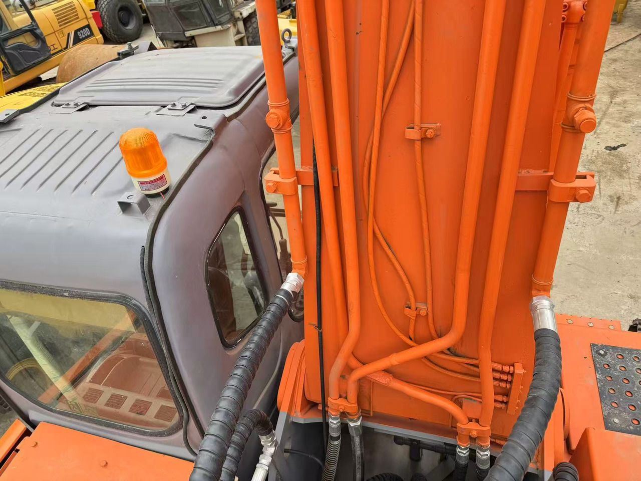 2018 Hitachi ZX350LC crawler excavator cab and boom detail 2018 Hitachi ZX350LC crawler excavator cab and boom detail
