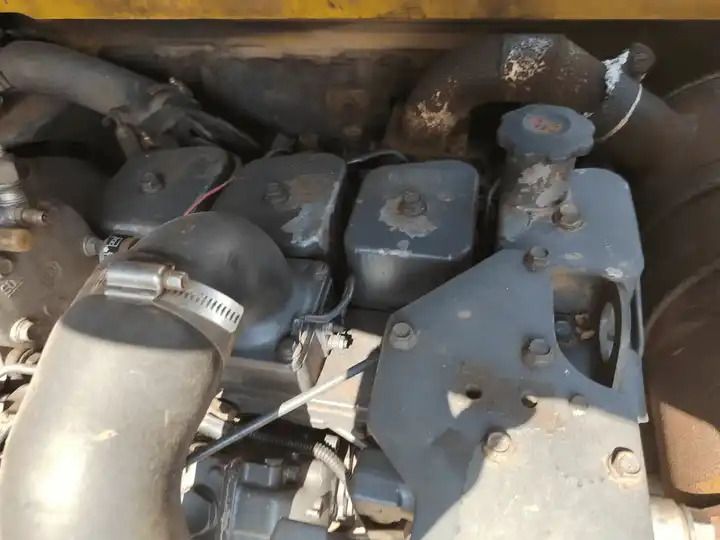 Komatsu PC56-7 Crawler Excavator engine compartment view Komatsu PC56-7 Crawler Excavator engine compartment view