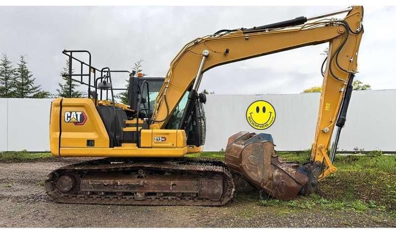 2022 Caterpillar 313GC crawler excavator side view