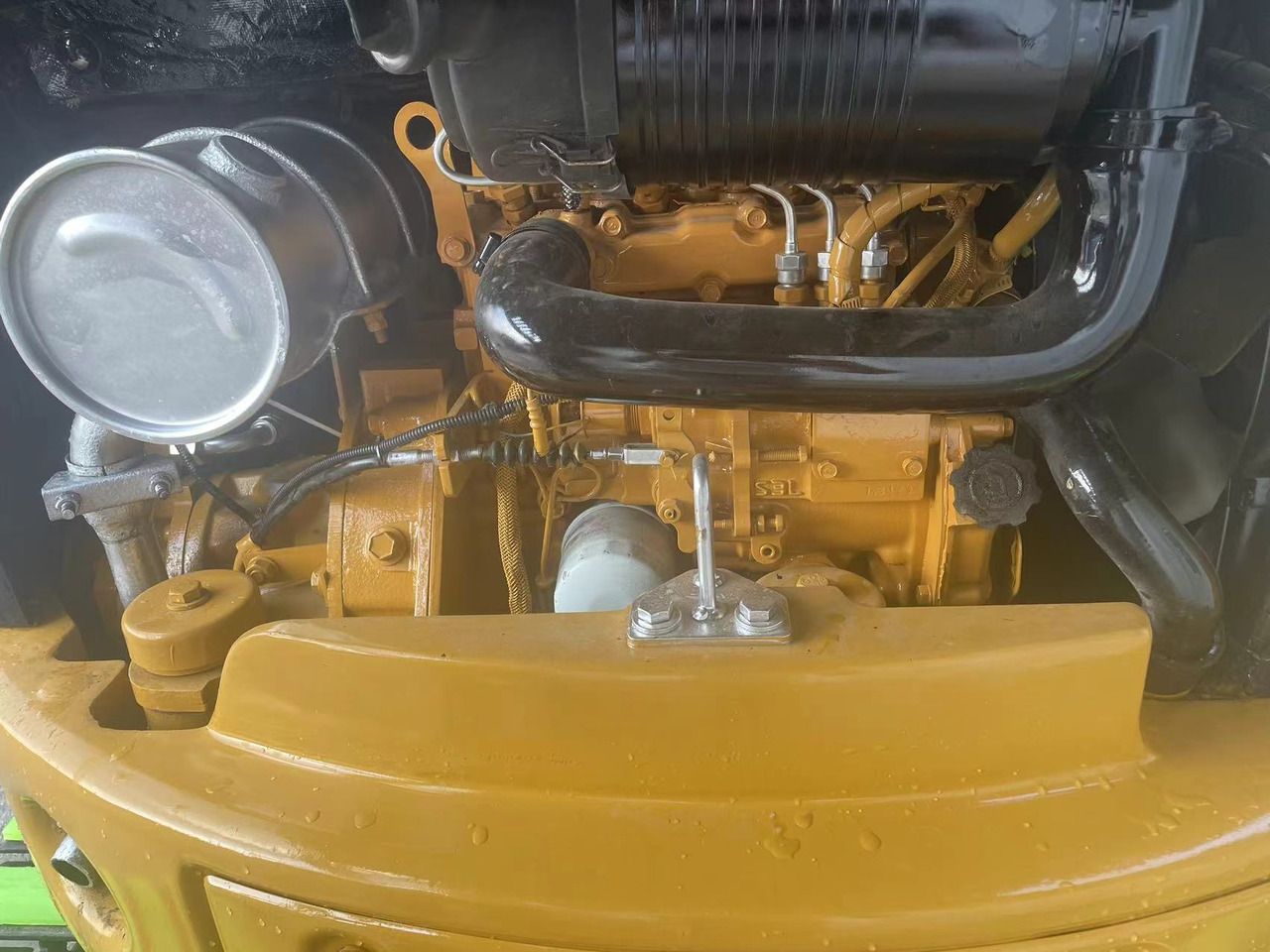 2020 Caterpillar 303E mini excavator engine bay view