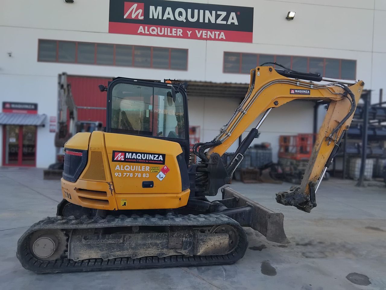 2019 JCB 85Z mini excavator, side view 2019 JCB 85Z mini excavator, side view