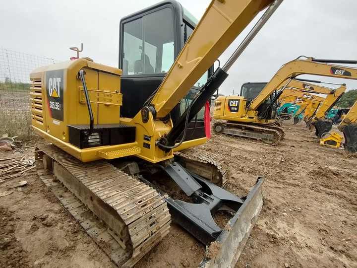 2020 Caterpillar 305.5E crawler excavator, rear three-quarter view 2020 Caterpillar 305.5E crawler excavator, rear three-quarter view