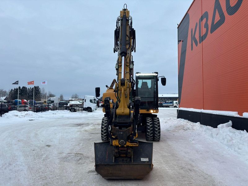 2017 Caterpillar M314F wheel excavator, front view 2017 Caterpillar M314F wheel excavator, front view