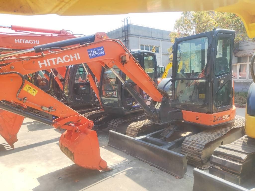 2023 Hitachi ZX55 mini excavator side view 2023 Hitachi ZX55 mini excavator side view