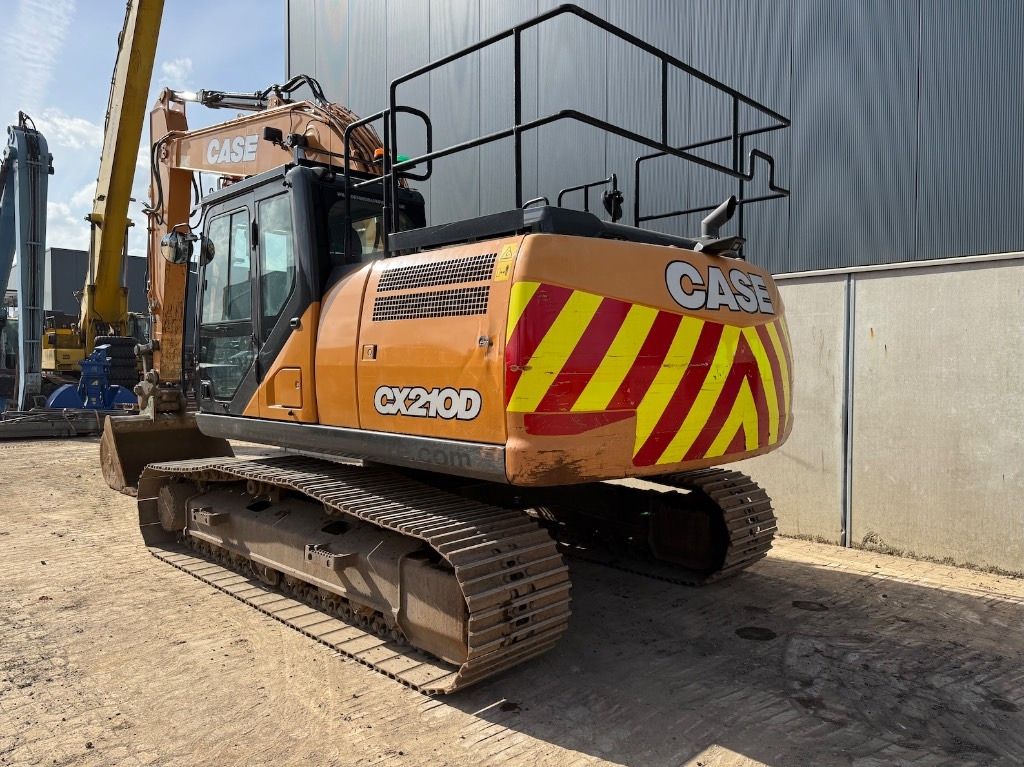 2021 CASE CX210D crawler excavator, rear three-quarter view 2021 CASE CX210D crawler excavator, rear three-quarter view