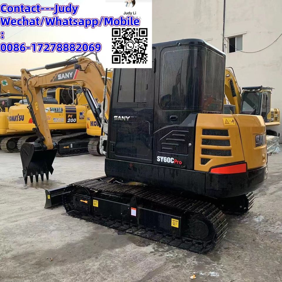 2024 Sany SY60C Pro mini excavator, rear three-quarter view 2024 Sany SY60C Pro mini excavator, rear three-quarter view