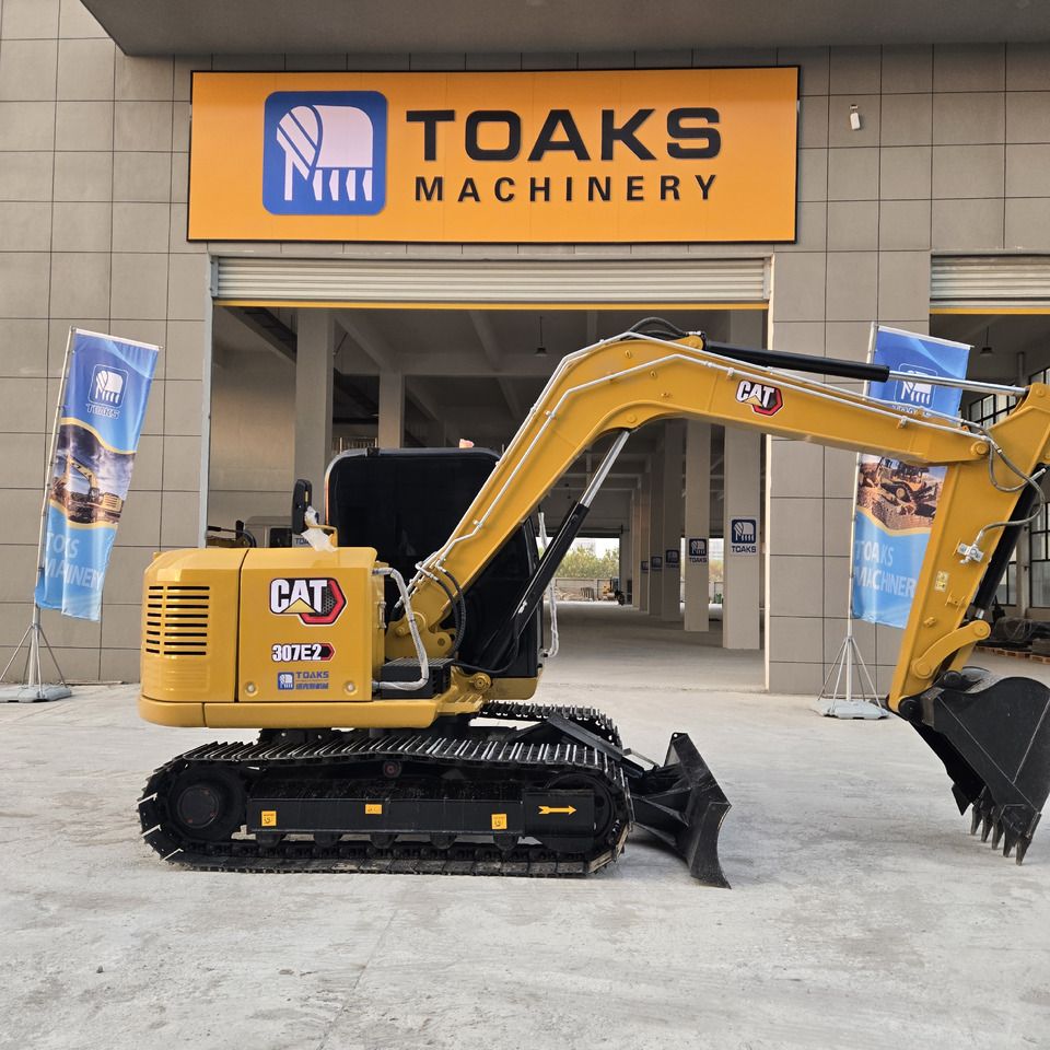 2024 Caterpillar 307E2 mini excavator side view 2024 Caterpillar 307E2 mini excavator side view