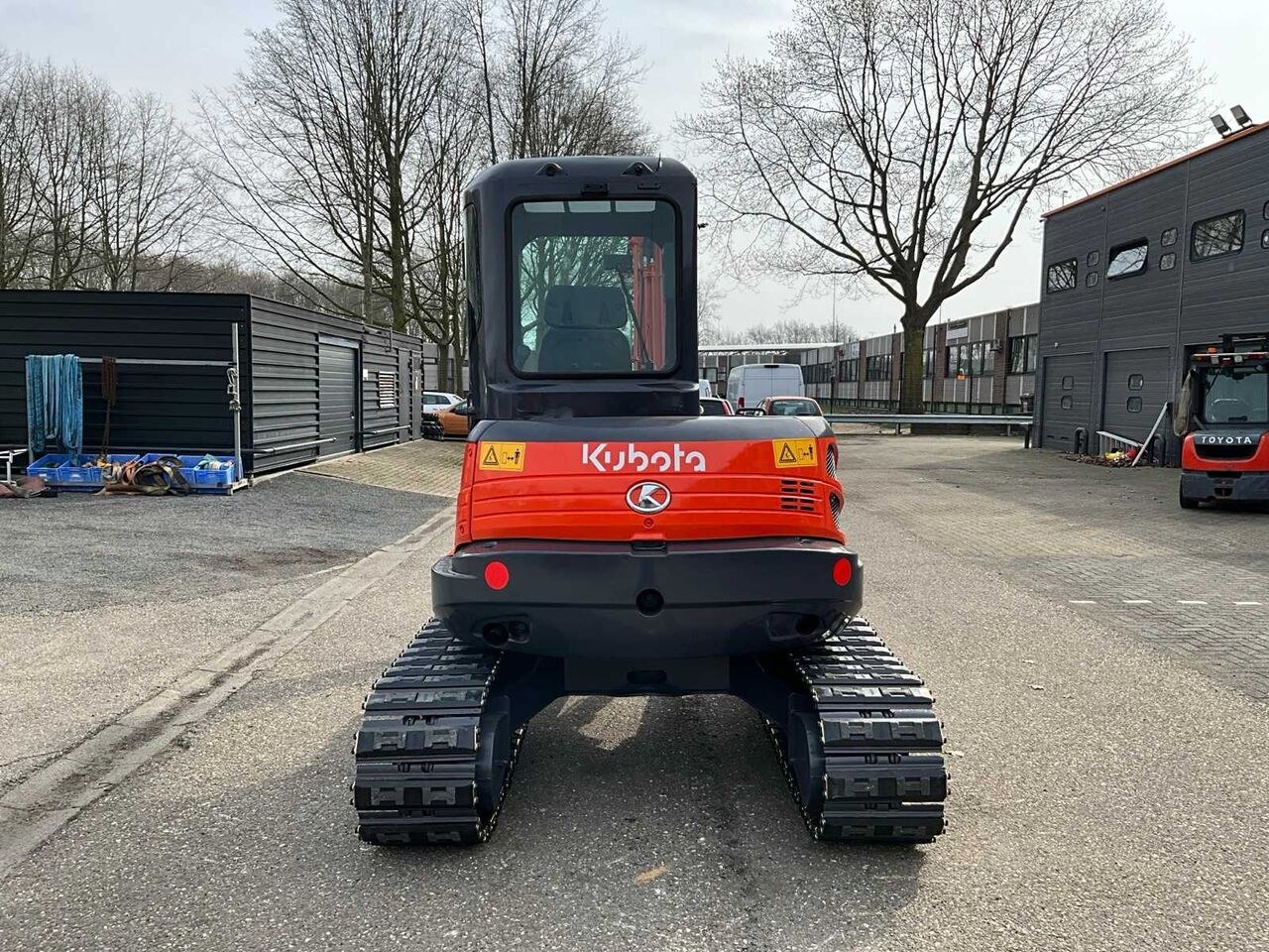 2012 Kubota KX161-3 mini excavator, rear view